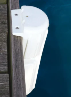 Vertikalt PVC-fendert för brygga och påle vit 39 cm