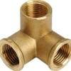 3-vägskoppling i mässing 1/2"