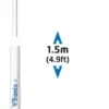 VHF antenn 150cm Nylon bas