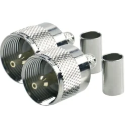 1852 VHF kontakt PL259 til RG8X kabel, crimpning, 2-pack