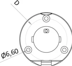 6° vinklad infälld bussning 150 mm