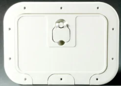Vitt stuvfack med lock 280 x 180 mm D-front