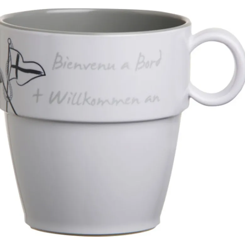 Welcome On Board Mugg Melamin Ø8,3cm 320 ml 6 st