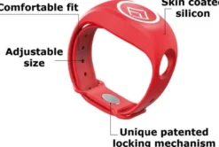 xBAND rött silikonarmband